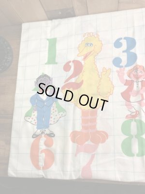 セサミストリートの数字が書かれた70年代ビンテージ枕カバー