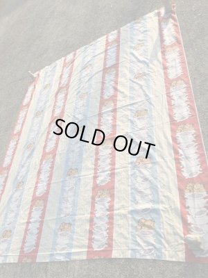 ガーフィールドのツインサイズの70〜80年代ビンテージフラットシーツ