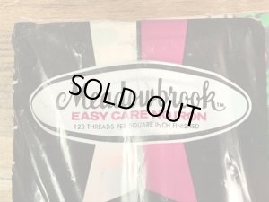 セサミストリートのキャラクターと数字が描かれた70年代ビンテージツインフラットシーツ