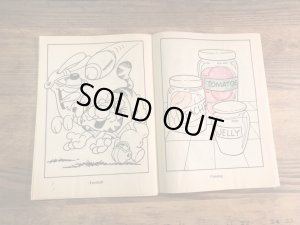 80年代頃のガーフィールドのビンテージ塗り絵