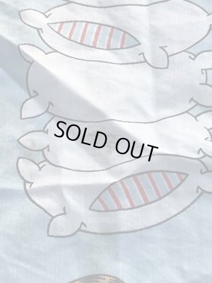 ガーフィールドのツインサイズの70〜80年代ビンテージフラットシーツ