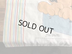 眠たそうなガーフィールドが描かれた70〜80’sヴィンテージピローケース