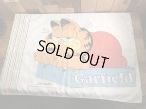 眠たそうなガーフィールドが描かれた70〜80’sヴィンテージピローケース