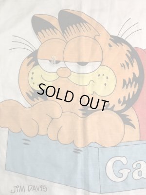 眠たそうなガーフィールドが描かれた70〜80年代ビンテージ枕カバー