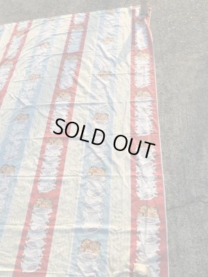 ガーフィールドのツインサイズの70〜80年代ビンテージフラットシーツ