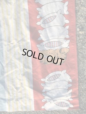 ガーフィールドのツインサイズの70〜80’sヴィンテージフラットシーツ