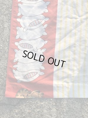 ガーフィールドのツインサイズの70〜80年代ビンテージフラットシーツ