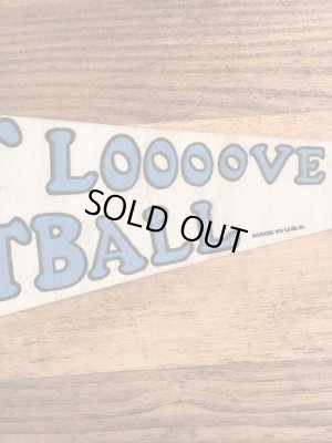 ガーフィールドとオーディーがフットボールをしている70〜80年代ビンテージペナント