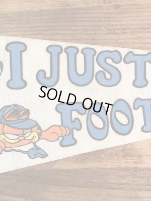 ガーフィールドとオーディーのメッセージが書かれた70〜80’sヴィンテージペナント