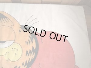 眠たそうなガーフィールドが描かれた70〜80年代ビンテージ枕カバー