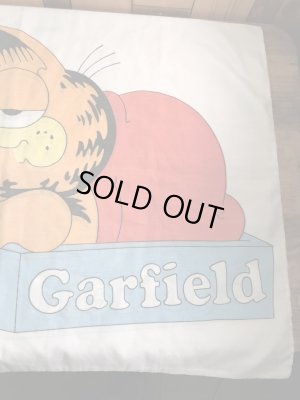 眠たそうなガーフィールドが描かれた70〜80’sヴィンテージピローケース