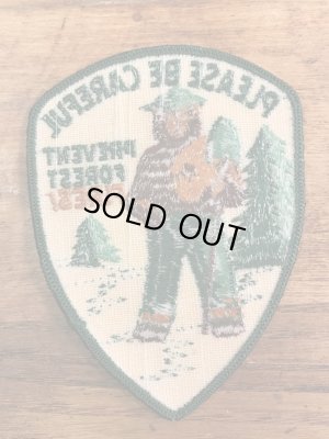 アドバタイジングキャラクターのスモーキーザベアの70’s〜ヴィンテージ刺繡パッチ