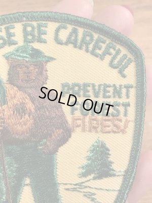 アドバタイジングキャラクターのスモーキーザベアの70’s〜ヴィンテージ刺繡パッチ