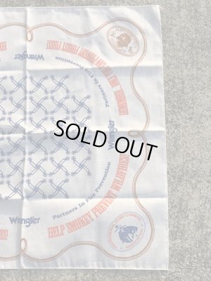 スモーキーベアとカウボーイの80’sヴィンテージバンダナ