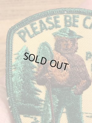 企業キャラクターのスモーキーベアの70年代〜ビンテージ刺繡ワッペン