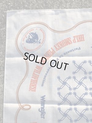 スモーキーベアとカウボーイの80’sヴィンテージバンダナ