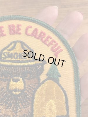 企業キャラクターのスモーキーザベアの70’s〜ヴィンテージ刺繡パッチ