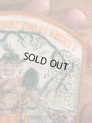 アドバタイジングキャラクターのスモーキーザベアの70’s〜ヴィンテージ刺繡パッチ