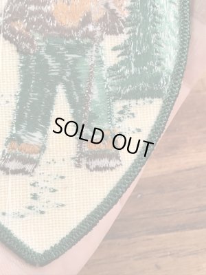 アドバタイジングキャラクターのスモーキーザベアの70’s〜ヴィンテージ刺繡パッチ