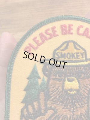 アドバタイジングキャラクターのスモーキーベアの70年代〜ビンテージ刺繡ワッペン