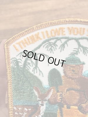 企業キャラクターのスモーキーベアの70年代〜ビンテージ刺繡ワッペン