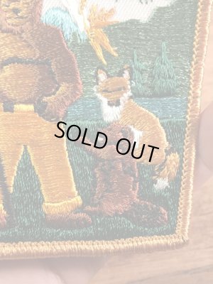 アドバタイジングキャラクターのスモーキーザベアの70’s〜ヴィンテージ刺繡パッチ