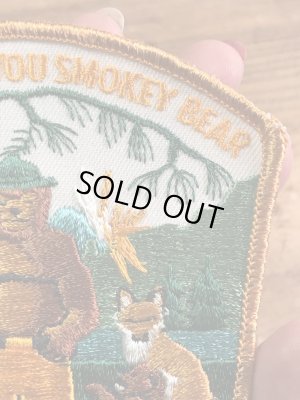 アドバタイジングキャラクターのスモーキーザベアの70’s〜ヴィンテージ刺繡パッチ