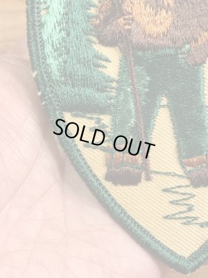 企業キャラクターのスモーキーベアの70年代〜ビンテージ刺繡ワッペン