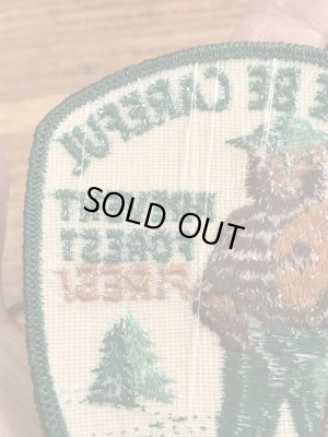 企業キャラクターのスモーキーベアの70年代〜ビンテージ刺繡ワッペン