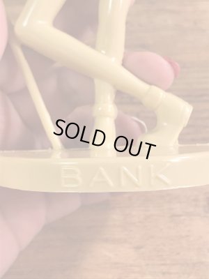 企業キャラクターのミスターピーナッツの60〜70年代ビンテージ貯金箱フィギュア