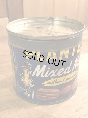 企業キャラクターのミスターピーナッツの70年代ビンテージブリキ缶