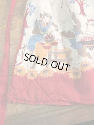 ボーデンのアドバタイジングキャラクター“エルシーとエルマー”の50’sヴィンテージキッチンエプロン