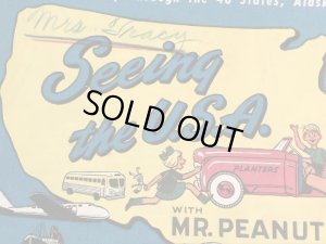 企業キャラクターのミスターピーナッツの50年代ビンテージペイントブック