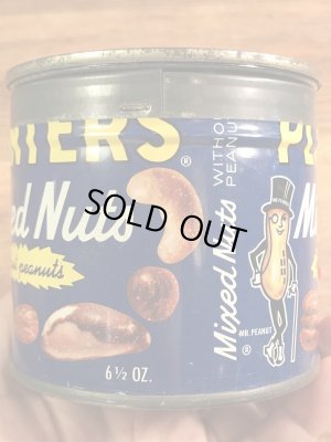 アドバタイジングキャラクターのミスターピーナッツの70’sヴィンテージTin缶