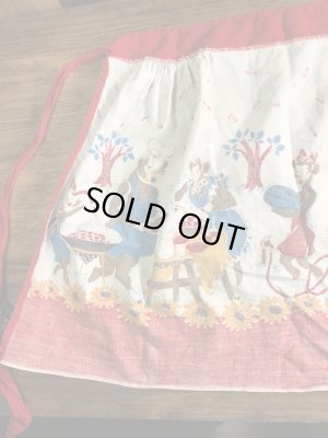 ボーデンのアドバタイジングキャラクター“エルシーとエルマー”の50’sヴィンテージキッチンエプロン