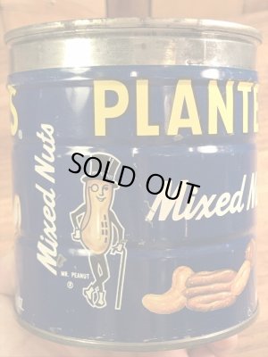 アドバタイジングキャラクターのミスターピーナッツの70’sヴィンテージTin缶