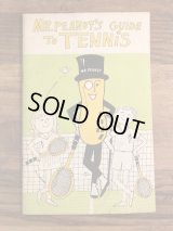 Mr.Peanut's Guide To Tennis Book　ミスターピーナッツ　ビンテージ　ハンドブック　アドバタイジングキャラクター　60年代