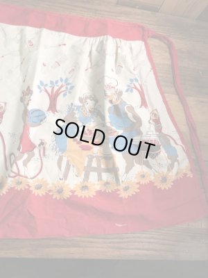 ボーデンのアドバタイジングキャラクター“エルシーとエルマー”の50’sヴィンテージキッチンエプロン