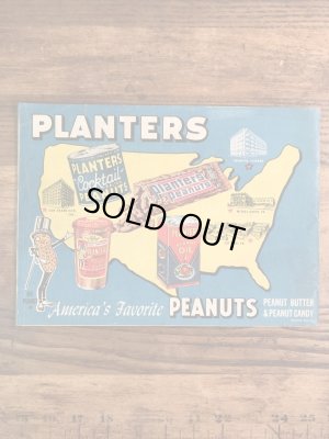 アドバタイジングキャラクターのミスターピーナッツの50’sヴィンテージ塗り絵