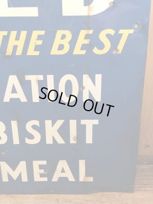 アドバタイジングキャラクターのケンエルレーションの50’sヴィンテージメタルサイン