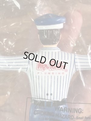 アドバタイジングキャラクターのMr. Rooterの90’s〜ヴィンテージラバーフィギュア