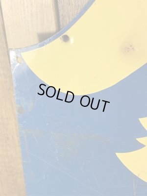 アドバタイジングキャラクターのケンエルレーションの50’sヴィンテージメタルサイン