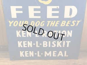 アドバタイジングキャラクターのケンエルレーションの50’sヴィンテージメタルサイン