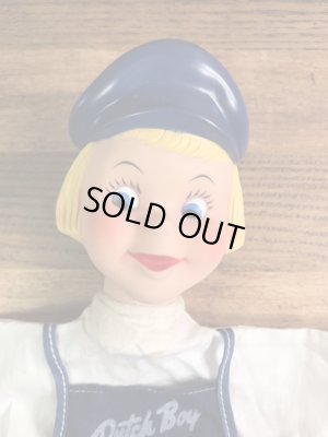 企業キャラクターのダッチボーイの60年代ビンテージパペットドール