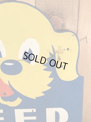 アドバタイジングキャラクターのケンエルレーションの50’sヴィンテージメタルサイン