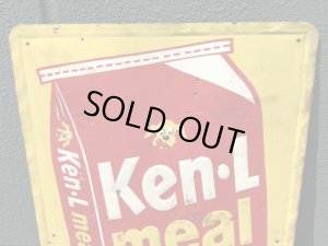 アドバタイジングキャラクターのケンエルレーションの50’sヴィンテージメタルサイン