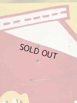 アドバタイジングキャラクターのケンエルレーションの50’sヴィンテージメタルサイン