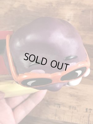 企業キャラクターのカリフォルニアレーズンの80年代ビンテージ貯金箱