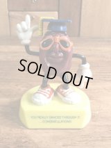 Applause California Raisins “The Graduates Ben Indasun” PVC Figure　カリフォルニアレーズン　ビンテージ　台付きPVCフィギュア　アドバタイジングキャラクター　80年代