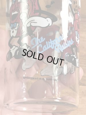 アドバタイジングキャラクターのカリフォルニアレーズンズの80’sヴィンテージグラスタンブラー